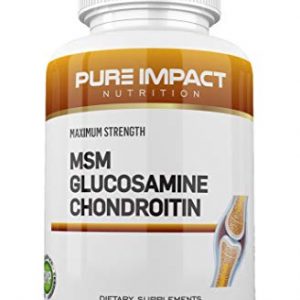 Glucosamine Chondroitin Complex | Glucosamine and Chondroitin | Joint Supplement with MSM | Joint Support Supplement for Relief | Joint Pain Relief Supplement | Made in USA | Pure Impact Nutrition